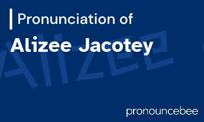 How to Pronounce Alizee